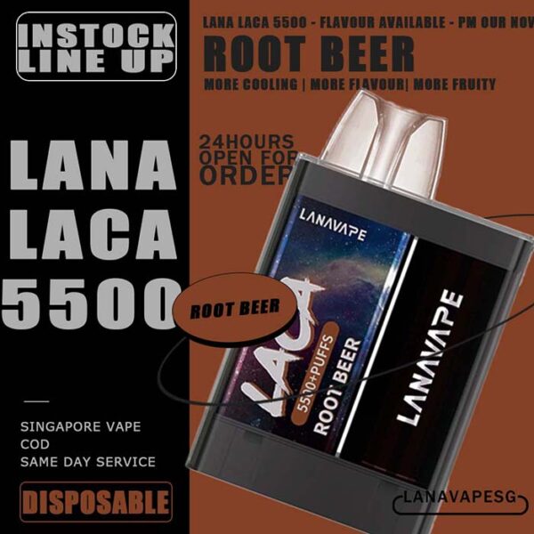 LANA LACA 5500 DISPOSABLE - Rootbeer