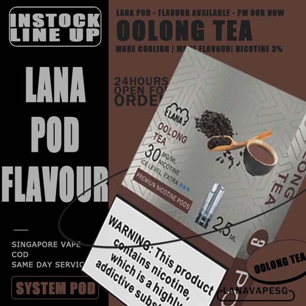 LANA POD | LANAVAPESG | LANASG | VAPE SG LANA POD - SG VAPE SHOP COD Lana replacement pre-filled pod from Lanavape used for lana device, or some pod device which mouthpiece size as same as Lana pods.It's made of PCTG and ceramic coil and comes with leakproof design.  Besides, It filled with 2.5ml capacity nicotine salt with various fruity flavors, which meet your dairy needs. The transparent pod comes with random LED light color when you inhaling, bring you extra cooling vaping experience. One pod can smoke about 500 to 600 times. After smoking, you can directly discard and replace the next one. Specifications: Nicotine 3% Capacity 2.5ml per pod Package Included: 1 Pack of 3 pods ⚠️LANA POD COMPATIBLE DEVICE WITH⚠️ DARK RIDER 3S DEVICE DD CUBE DEVICE INSTAR DEVICE RELX CLASSIC DEVICE SP2 BLTIZ DEVICE SP2 LEGENG SERIES DEVICE SP2 M SERIES DEVICE WUUZ DEVICE ZEUZ DEVICE LANA DEVICE ⚠️ LANA POD FLAVOUR LINE UP⚠️ Apple Berry Blast Berry Grape Fruit Blueberry Coffee Coke Cranberry Grape Green Bean Guava Ice Tea Kiwi Lemon Lychee Iced Mango Mango Milkshake Mineral Oolong Tea Orange Passion Fruit Peach Peach Grape Banana Peppermint Pineapple Popsicle Red Wine Root Beer Skittles Strawberry Milkshake Strawberry Watermelon Taro Tie Guan Yin Watermelon Mango Passion Cantaloupe SG VAPE COD SAME DAY DELIVERY , CASH ON DELIVERY ONLY. ORDER BEFORE 5PM , SAME DAY NIGHT SLOT 7PM – 10PM RECEIVED PARCEL. TAKE BULK ORDER /MORE ORDER PLS CONTACT US : LANAVAPESG WHATSAPP VIEW OUR DAILY NEWS INFORMATION VAPE : LANAVAPESG CHANNEL