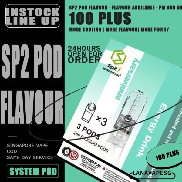 SP2 POD FLAVOUR - VAPE SG SP2 Pod Flavour also known as SPRINGTIME. Pod Flavour starter kit comes with rechargeable device with usb Type C cable. The magnet on both battery and pod cartridge for easy plug and play. Specifications : Nicotine 3% Capacity 2ml per pod Package Included : 1 Pack of 3 pods ⚠️SP2 POD COMPATIBLE DEVIE WITH⚠️ DARK RIDER 3S DEVICE DD CUBE INSTAR DEVICE RELX CLASSIC DEVICE SP2 BLTIZ DEVICE SP2 LEGENG SERIES DEVICE SP2 M SERIES DEVICE WUUZ DEVICE ZEUZ DEVICE ⚠️SP2 POD FLVAOUR AVAILABLE⚠️ 100 Plus Alpha Classic Baby Taro Bubblegum x Lime Cola Double Mint Green Bean Green Tea Guava Heineken Iced Coffee Jasmine Green Tea Long Jing Tea Lemonade Lychee Mango Orange Passion Fruit Peach Peach Oolong Pineapple Pure Lychee Rootbeer Rose Tea Ruby Strawberry Tie Guan Yin Tropical Pear Tropical SG (Fruit Punch) Watermelon White Grape Winter Tobacco Gummy Honeydew Grapefruit Jasmine Tea SG VAPE COD SAME DAY DELIVERY , CASH ON DELIVERY ONLY. ORDER BEFORE 5PM , SAME DAY NIGHT SLOT 7PM – 10PM RECEIVED PARCEL. TAKE BULK ORDER /MORE ORDER PLS CONTACT US : LANAVAPESG WHATSAPP VIEW OUR DAILY NEWS INFORMATION VAPE : LANAVAPESG CHANNEL