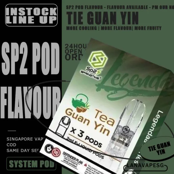 SP2 POD - SG VAPE SHOP COD SP2 Pod  starter kit comes with rechargeable SP2s device usb Type C cable. The magnet on both battery and pod cartridge for easy plug and play. Specifications : Nicotine 3% Capacity 2ml per pod Package Included : 1 Pack of 3 pods ⚠️SP2 POD COMPATIBLE DEVIE WITH⚠️ DARK RIDER 3S DEVICE DD CUBE INSTAR DEVICE RELX CLASSIC DEVICE SP2 BLTIZ DEVICE SP2 LEGENG SERIES DEVICE SP2 M SERIES DEVICE WUUZ DEVICE ZEUZ DEVICE ⚠️SP2 POD FLVAOUR AVAILABLE⚠️ 100 Plus Alpha Classic Baby Taro Bubblegum x Lime Cola Double Mint Green Bean Green Tea Guava Heineken Iced Coffee Jasmine Green Tea Long Jing Tea Lemonade Lychee Mango Orange Passion Fruit Peach Peach Oolong Pineapple Pure Lychee Rootbeer Rose Tea Ruby Strawberry Tie Guan Yin Tropical Pear Tropical SG (Fruit Punch) Watermelon White Grape Winter Tobacco Gummy Honeydew Grapefruit Jasmine Tea SG VAPE COD SAME DAY DELIVERY , CASH ON DELIVERY ONLY. ORDER BEFORE 5PM , SAME DAY NIGHT SLOT 7PM – 10PM RECEIVED PARCEL. TAKE BULK ORDER /MORE ORDER PLS CONTACT US : LANAVAPESG WHATSAPP VIEW OUR DAILY NEWS INFORMATION VAPE : LANAVAPESG CHANNEL