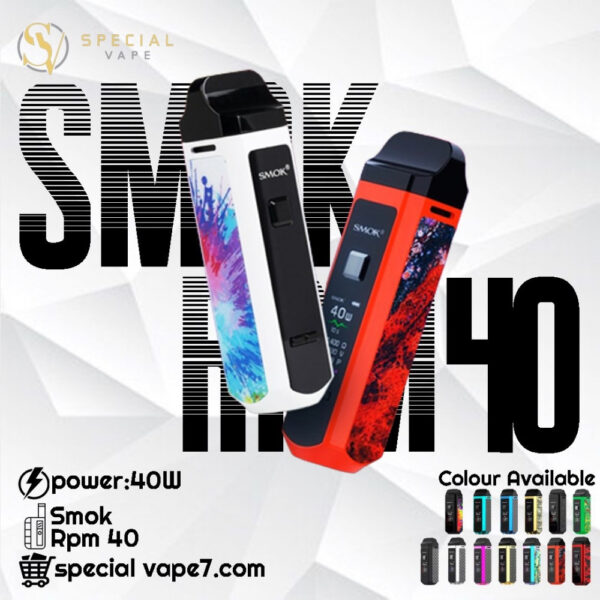 SMOK RPM 40 POD KIT - ( LANA VAPE SG ) The RPM40 appears as you required! It is small in size but has a battery capacity of 1500mAh and a power range of1W-40W for you to adjust. The internal IQ-R chip is a new one, shortening the firing time to 0.001S, and charging time to two hours. Besides, the newly designed RPM Mesh 0.4Ω Coil is designed for the best flavor and excellent vapor production. Innovation keeps changing the vaping experience! Specification and Features: Battery capacity: 1500mAh Weight: 99g Size: 25mm x 25mm x 99mm RPM/Nord pod capacity: 2ml Wattage range: 1 – 40W 0.96′ high definition display Fast Charging Package Included: 1x SMOK RPM40 device 1x SMOK RPM pod 1x SMOK RPM Nord pod 1x 0.4ohm RPM Mesh coils 1x 0.6ohm Nord coil Micro USB cable User manual SG VAPE COD SAME DAY DELIVERY , CASH ON DELIVERY ONLY. ORDER BEFORE 5PM , SAME DAY NIGHT SLOT 7PM – 10PM RECEIVED PARCEL. TAKE BULK ORDER /MORE ORDER PLS CONTACT US : LANAVAPESG WHATSAPP VIEW OUR DAILY NEWS INFORMATION VAPE : LANAVAPESG CHANNEL