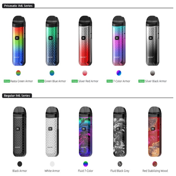SMOK NORD PRO POD KIT - ( LANA VAPE SG ) The SMOK Nord PRO POD KIT is a new pod system that offers two activation modes: auto-draw and button-triggered. Powered by a built-in 1100mAh battery, it can reach a maximum output of 25W, which is suitable for vaping enthusiasts who pursue the ultimate taste. By switching the pod installation direction to easily adjust the airflow, you will obtain DL and MTL styles through two Nord PRO meshed coils. Innovation keeps changing the vaping experience. Specification and Features: Size: 96mm x 18.9mm x 29mm Weight: 71g 1100mAh Battery 25W Maximum Wattage Output Type-C Charging Two airflow modes: DL & MTL Two airflow modes: MTL & DL Fast Charging Battery Simple to function Package Included: 1 x SMOK Nord Pro Device 1 x Nord PRO Empty Pod (3.3ml) 1 x Nord PRO Meshed 0.6Ω DL Coil 1 x Nord PRO Meshed 0.9Ω MTL Coil 1 x Type-C Cable 1 x User Manual ⚠️AVAILABLE COLOR⚠️ Red Stabilizing Wood Fluid Black Grey Black Armor White Armor Rasta Green Armor 7 Color Armor Fluid 7 Color Green Blue Armor Silver Red Armor SG VAPE COD SAME DAY DELIVERY , CASH ON DELIVERY ONLY. ORDER BEFORE 5PM , SAME DAY NIGHT SLOT 7PM – 10PM RECEIVED PARCEL. TAKE BULK ORDER /MORE ORDER PLS CONTACT US : LANAVAPESG WHATSAPP VIEW OUR DAILY NEWS INFORMATION VAPE : LANAVAPESG CHANNEL