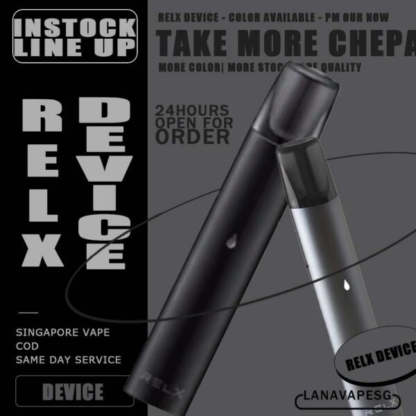 RELX DEVICE - SG VAPE SHOP COD RELX DEVICE CASSIC from System closed pod vape , SG VAPE COD. Specification : Closed Pod / Cartridge System All-in-One Device Built-in Battery 350mAh Maximum Wattage: 6W E-Liquid Capacity: 2ml Package Included : 1x Device 1x USB Cable ⚠️RELX DEVICE COMPATIBLE POD WITH⚠️ GENESIS POD J13 POD KIZZ POD LANA POD RELX CLASSIC POD R-ONE POD SP2 POD ZENO POD ZEUZ POD ⚠️RELX DEVICE COLOR AVAILABLE LINE UP⚠️ Classisc Black Gold Shades Gold Twillight Navy Blue Power Red Purple Ocean Sky Blue Space Grey Tiffany Blue SG VAPE COD SAME DAY DELIVERY , CASH ON DELIVERY ONLY. ORDER BEFORE 5PM , SAME DAY NIGHT SLOT 7PM – 10PM RECEIVED PARCEL. TAKE BULK ORDER /MORE ORDER PLS CONTACT US : LANAVAPESG WHATSAPP VIEW OUR DAILY NEWS INFORMATION VAPE : LANAVAPESG CHANNEL