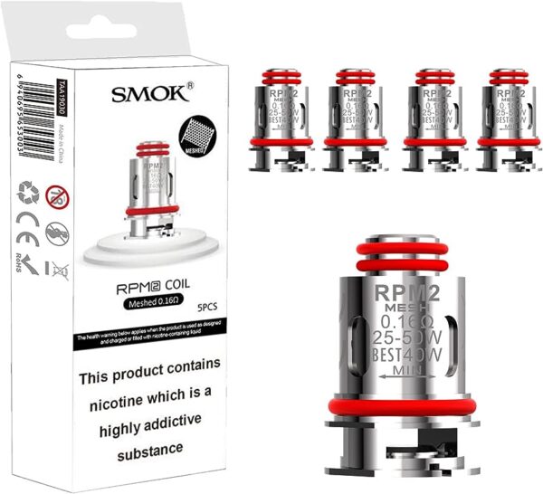 SMOK RPM2 REPLACEMENT COILS - ( LANA VAPE SG ) SMOK RPM2 REPLACEMENT COILS 1 X Pack of 5pcs RPM 2 Mesh 0.16ohm Direct Lung Dense Vapor & Intense Flavor Best Wattage: 25W-50W RPM 2 Mesh 0.23ohm Direct Lung Vaping Thick Vapor & Rich Flavor Best Wattage: 20W-45W RPM 2 DC 0.25ohm Dual Coils for Fast Heating & Tastier Flavor Best Wattage: 30W-50W RPM 2 DC 0.6ohm MTL Dual Coils Perfect for MTL Vaping Best Wattage: 12W-25W Mesh 0.3ohm Strong Throat Hit Larger Surface Area for Thick Vapor & Rich Flavor Best Wattage 25W-35W Compatible Device: SMOK RPM C SMOK Nord 4 SMOK IPX 80 SMOK RPM 2 SG VAPE COD SAME DAY DELIVERY , CASH ON DELIVERY ONLY. ORDER BEFORE 5PM , SAME DAY NIGHT SLOT 7PM – 10PM RECEIVED PARCEL. TAKE BULK ORDER /MORE ORDER PLS CONTACT US : LANAVAPESG WHATSAPP VIEW OUR DAILY NEWS INFORMATION VAPE : LANAVAPESG CHANNEL
