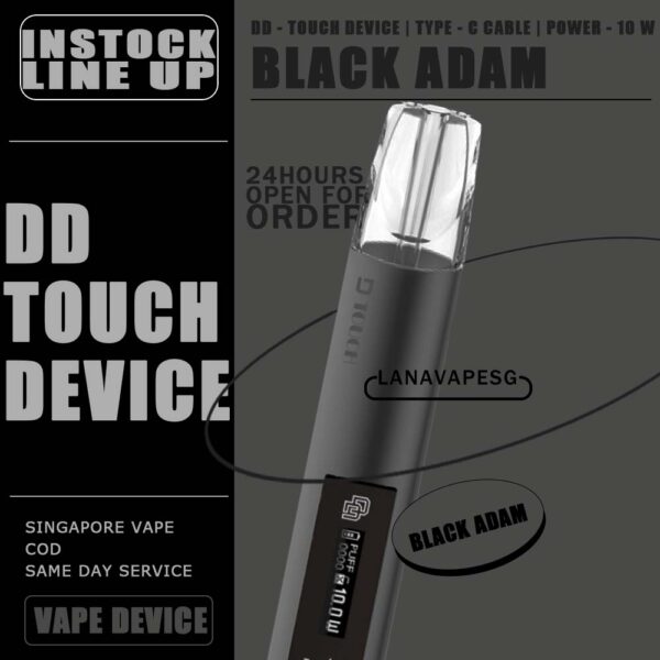 DD-TOUCH DEVICE - VAPE SG COD DD-Touch Device outsell is made of space aluminium, with obvious aroma experience and cool lighting effect. It has global intiative touch screen to adjust high and low power also. Specification : Low Power: 7W High Power: 10W Rechargeable via Type-C Cable Compatible Pod With : R-one Pod Relx Classic Pod Lana Pod Sp2 Pod Zeuz Pod Kizz Pod Color Available List : BLACK ADAM LOKI THOR VISION WINTER SOLDIER SG VAPE COD SAME DAY DELIVERY , CASH ON DELIVERY ONLY. ORDER BEFORE 5PM , SAME DAY NIGHT SLOT 7PM – 10PM RECEIVED PARCEL. TAKE BULK ORDER /MORE ORDER PLS CONTACT US : LANAVAPESG WHATSAPP VIEW OUR DAILY NEWS INFORMATION VAPE : LANAVAPESG CHANNEL