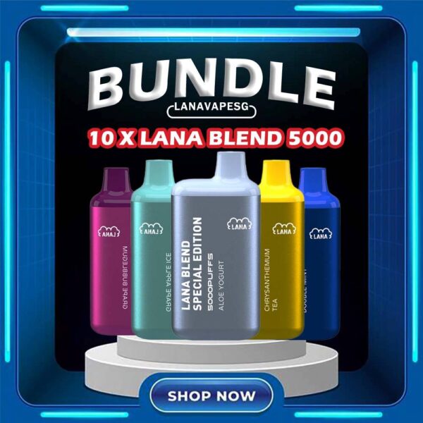 10 PCS X LANA BLEND SPECIAL 5000 DISPOSABLE Lana Blend Sepcial 5000 Puffs Tie Guan Yin Vape is a compact and stylish disposable vape kit that offers a convenient and satisfying vaping experince,it is perfect for those who prefer a simple yet stylish look. One of the standout features of the Lanabar 5000 is its flavour optiones. The device offers a range of flavours to choose from, each with its own unique taste profile. The flavours are well-balanced do not contain any harsh or irritant ingredients, making for a smooth and enjoyable vaping exprience. whether you prefer sweet, fruity or menthol flavors, the lanabar 5000 has something for everyone. Another advantage of the lanabar 5000 is its size and portability. Specifications : Puff : 5000 Puffs Nicotine : 3% Capacity : 13ml Battery : 850mAh Charging : Rechargeable with Type C Lana Blend Special Edition 5000 Flavour Line Up List: Aloe Yogurt Mango Peach Ice Strawberry Mango Ice Grape Apple Ice Grape Honey Grape Bubblegum Double Mint Chrysanthemum Tea Ice Lemon Tea Sea Salt Lemon Tie Guan Yin Yakult SG VAPE COD SAME DAY DELIVERY , CASH ON DELIVERY ONLY. ORDER BEFORE 5PM , SAME DAY NIGHT SLOT 7PM – 10PM RECEIVED PARCEL. TAKE BULK ORDER /MORE ORDER PLS CONTACT US : LANAVAPESG WHATSAPP VIEW OUR DAILY NEWS INFORMATION VAPE : LANAVAPESG CHANNEL