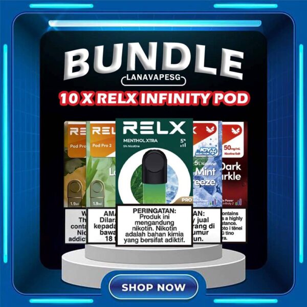 10 X RELX INFINITY POD Get 10 boxes of RELX Infinity Pod with amazing price 1 Box 3pcs, Total 30pcs FREE DELIVERY Compatible Device : RELX Infinity RELX Infinity 2 RELX Artisan RELX Phantom RELX Essential LANA Infinity DD CUBE ⚠️RELX INFINITY POD FLAVOUR AVAILABLE LIST⚠️ Blueberry Splash – Blueberry Classic Tobacco (5%) Crisp Green – Green Apple Dark Sparkle – Cola Coke Exotic Passion – Passion Fruit Extra Menthol – Mint (5%) Fragrant Fruit – Lychee Fresh Red – Watermelon Fresh Zest – Lemon Zest Golden Crystal – Honey Grapefruit Golden Heart – Strawberry Golden Slice – Mango Hawaiian Sunshine – Pineapple Iced Black Tea Iced Latte Jasmine Green Tea Long Jing Ice Tea Ludou Ice – Green Bean Mellow Melody – Honeydew Melon Mint Freezy (5%) Oolong Ice Tea Orchard Rounds – Fresh Peach Rich Tobacco (5%) Root Brew – Rootbeer Strawberry Burst (3.5%) Sunny Sparkle – Orange Sunset Paradise – Guava Tangy Green – Grape Apple Tangy Purple – Grape Taro Scoop Thai Milk Tea White Coffee White Freeze – Icy Slush Zesty Menthol – Lemon Mint (5%) Zesty Sparkle – Sprite SG VAPE COD SAME DAY DELIVERY , CASH ON DELIVERY ONLY. ORDER BEFORE 5PM , SAME DAY NIGHT SLOT 7PM – 10PM RECEIVED PARCEL. TAKE BULK ORDER /MORE ORDER PLS CONTACT US : LANAVAPESG WHATSAPP VIEW OUR DAILY NEWS INFORMATION VAPE : LANAVAPESG CHANNEL