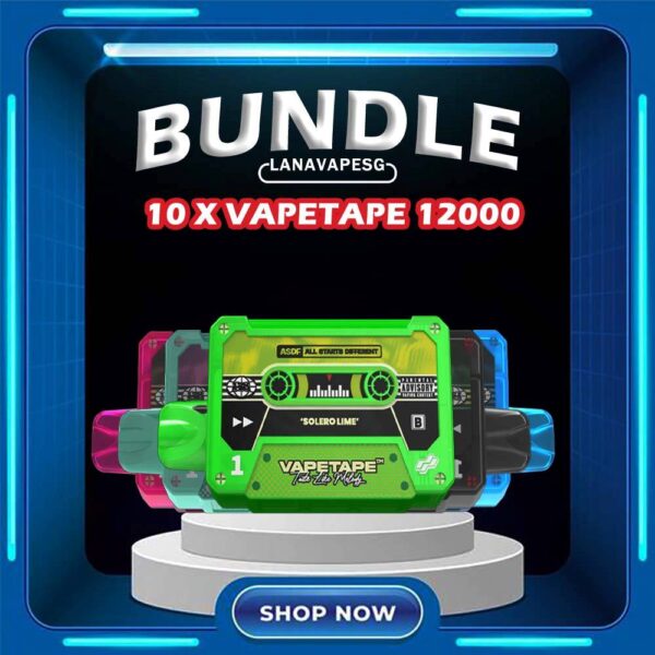 VAPETAPE 12000 X 10 PCS BUNDLE is cheaper BUNDLE SET from our LANAVAPESG customer , Choose 10pcs flavour and Get it now! ONLY SGD210 !!! FREE DELIVERY Specification : Puff : 12000 Puffs Nicotine : 5% | Mesh Coil Charging : Rechargable with Type C Package Included: VAPETAPE 12000 X 10 PCS FLAVOURS BUNDLE FLAVOUR LIST : Kiwi passion fruit Lychee blackcurrant Strawberry lychee Double mango Mango grape Honeydew watermelon Mango lychee Grape blackcurrant Guava peach Mixed berries Peach lychee Lemon cola Watermelon peach Solelo lime Strawberry lemon Tart Pineapple orange Banana Custard Blackcurrant yacult Gummy Bear Sour Bubblegum Honeydew Black currant Grape Bubblegum Ice Lemon Tea Red Slurpee Yacult SG VAPE COD SAME DAY DELIVERY , CASH ON DELIVERY ONLY. ORDER BEFORE 5PM , SAME DAY NIGHT SLOT 7PM – 10PM RECEIVED PARCEL. TAKE BULK ORDER /MORE ORDER PLS CONTACT US : LANAVAPESG WHATSAPP VIEW OUR DAILY NEWS INFORMATION VAPE : LANAVAPESG CHANNEL