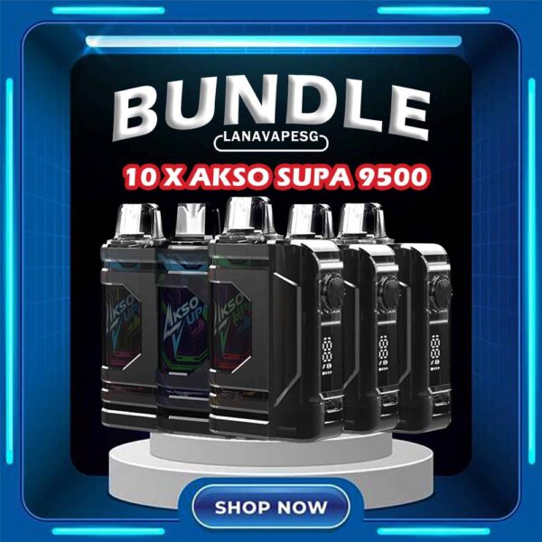 10 X AKSO SUPA 9500 DISPOSABLE 10 X AKSO SUPA 9500 DISPOSABLE FREE DELIVERY Specification : Up to 9500 Puffs under specific conditions. Type C Rechargeable Smart Screen Indicator for Battery & E-liquid Safety Child Lock Button Adjustable Airflow Booster Button ⚠️AKSO SUPA 9500 FLAVOUR LINE UP⚠️ Apple Asam Boi Rootbeer Blackcurrant Yacult Creamy Milk Ice Cream Cake Mango Yacult Root Beer Solero Strawberry Vanilla Donut Vanilla Latte Yacult Nutty Tobacco Blackberry Ice Taro Ice Cream Ice Series-Green Grapes Ice Series-Lychee Longan Ice Series-Super Ice Mint Ice Series-Taro Ice Cream Grape Ice Mango Ice Watermelon ice Guava Asam Melony Gum Strawberry Gum SG VAPE COD SAME DAY DELIVERY , CASH ON DELIVERY ONLY. ORDER BEFORE 5PM , SAME DAY NIGHT SLOT 7PM – 10PM RECEIVED PARCEL. TAKE BULK ORDER /MORE ORDER PLS CONTACT US : LANAVAPESG WHATSAPP VIEW OUR DAILY NEWS INFORMATION VAPE : LANAVAPESG CHANNEL