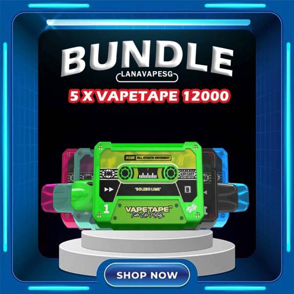 5 X VAPETAPE 12000 DISPOSABLE Package Include : 5 X VAPETAPE 12000 DISPOSABLE FREE DELIVERY The Vapetape 12000 Cheaper Package In our Lana Vape Sg - Singapore Store Ready Stock and same day delivery . A Malaysian e-cigarette made specifically for the Malaysian palate, Vapetape 12000 Rechargeable Disposable , have features rich smells and delectable flavours. The new generation can’t resist Vapetape’s really fancy design, and the pricing is also reasonable. I would definitely recommend this sg vape! Vapetape 12000 Rechargeable Disposable is one of the best seller in our store also! More than 15 + vape flavours to choose ! Specification : Puff : 12K Puffs Nicotine : 5% | Mesh Coil Charging : Rechargable with Type C ⚠️VAPETAPE 12k DISPOSABLE FLAVOUR LINE UP LIST⚠️ Kiwi passion fruit Lychee blackcurrant Strawberry lychee Double mango Mango grape Honeydew watermelon Mango lychee Grape blackcurrant Guava peach Mixed berries Peach lychee Lemon cola Watermelon peach Solelo lime Strawberry lemon Tart Pineapple orange Banana Custard Blackcurrant yacult Gummy Bear Sour Bubblegum Honeydew Black currant Grape Bubblegum Ice Lemon Tea Red Slurpee Yacult SG VAPE COD SAME DAY DELIVERY , CASH ON DELIVERY ONLY. ORDER BEFORE 5PM , SAME DAY NIGHT SLOT 7PM – 10PM RECEIVED PARCEL. TAKE BULK ORDER /MORE ORDER PLS CONTACT US : LANAVAPESG WHATSAPP VIEW OUR DAILY NEWS INFORMATION VAPE : LANAVAPESG CHANNEL